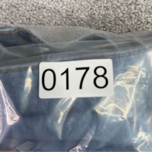 J. Crew Factory Jeans Women's 26 Blue Flare Crop Mid-Rise Dark Denim Distressed - Picture 11 of 11